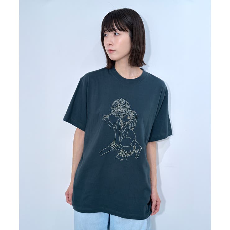 Tシャツ　ET　SF YUHO & Flower S/S Tee[品番：NORW0000001]｜Nora Lily（ノラリリー
