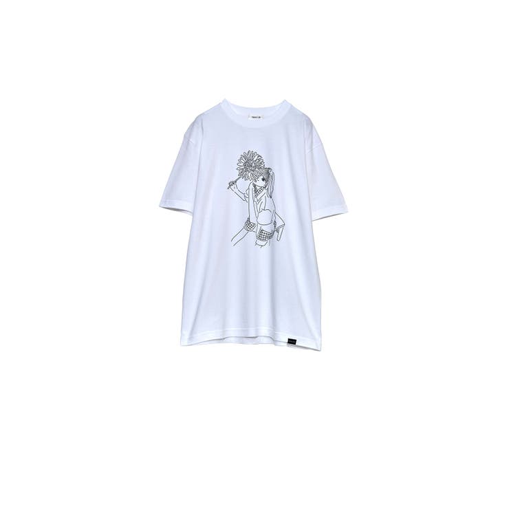 ホワイト | YUHO & Flower S/S Tee | Nora Lily
