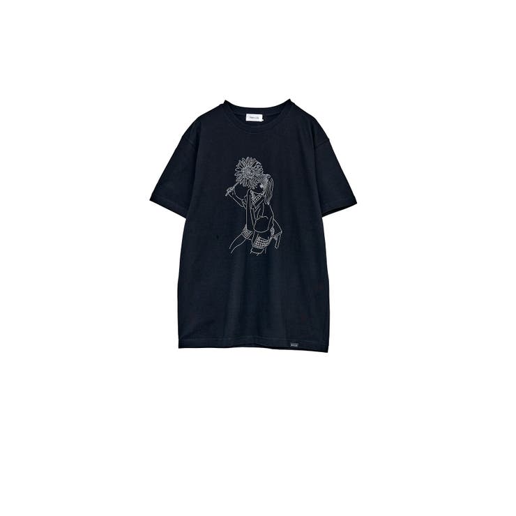 ブラック | YUHO & Flower S/S Tee | Nora Lily