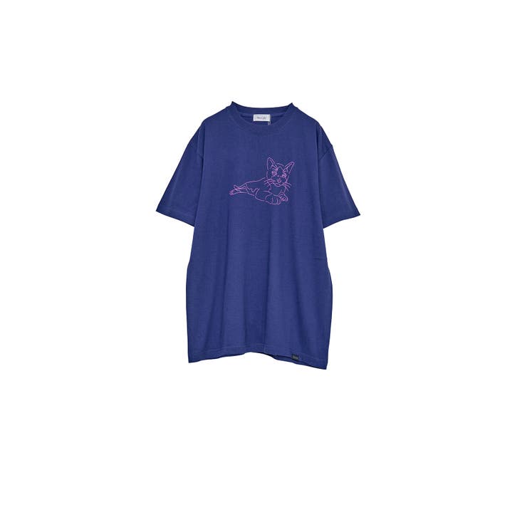 インディゴブルー | NORA Neko S/S Tee | Nora Lily