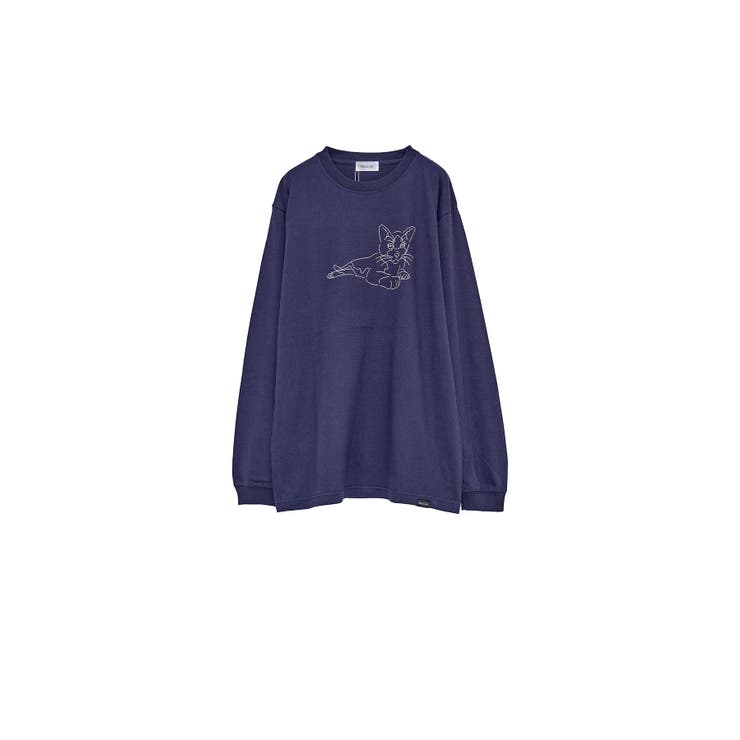 ネイビー | NORA Neko L/S Tee | Nora Lily