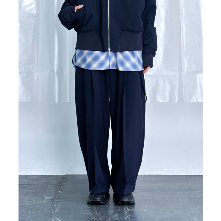 Cocoon Wide Line Suspenders Pants | Nora Lily | 詳細画像18 