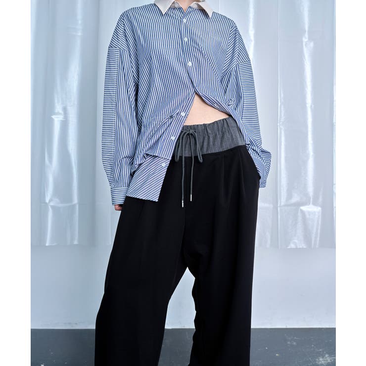 Stripe Panel Relaxed Pant | Nora Lily | 詳細画像11 