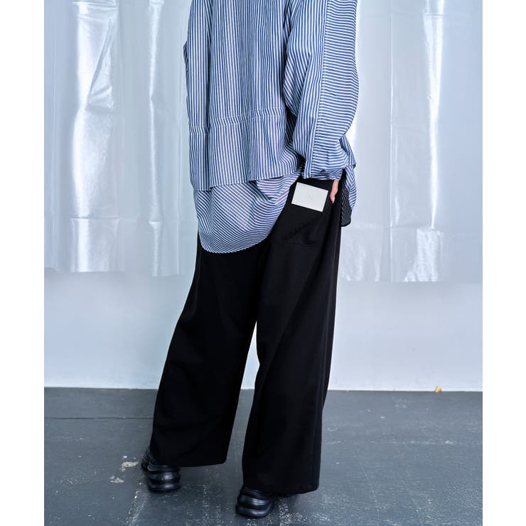 Stripe Panel Relaxed Pant | Nora Lily | 詳細画像12 