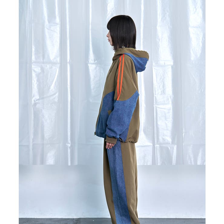 Denim Combo Relax Pants | Nora Lily | 詳細画像4 