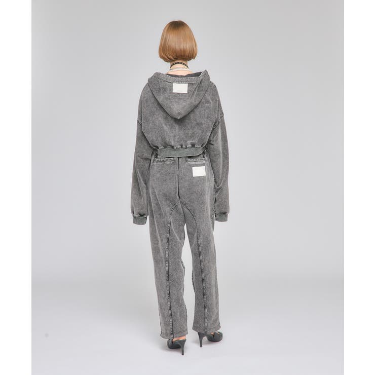 Chemical Denim Like Sweat Pants | Nora Lily | 詳細画像4 