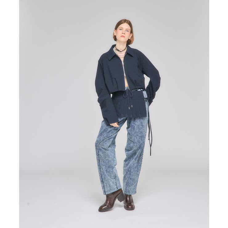 Chemical Denim Like Sweat Pants | Nora Lily | 詳細画像8 