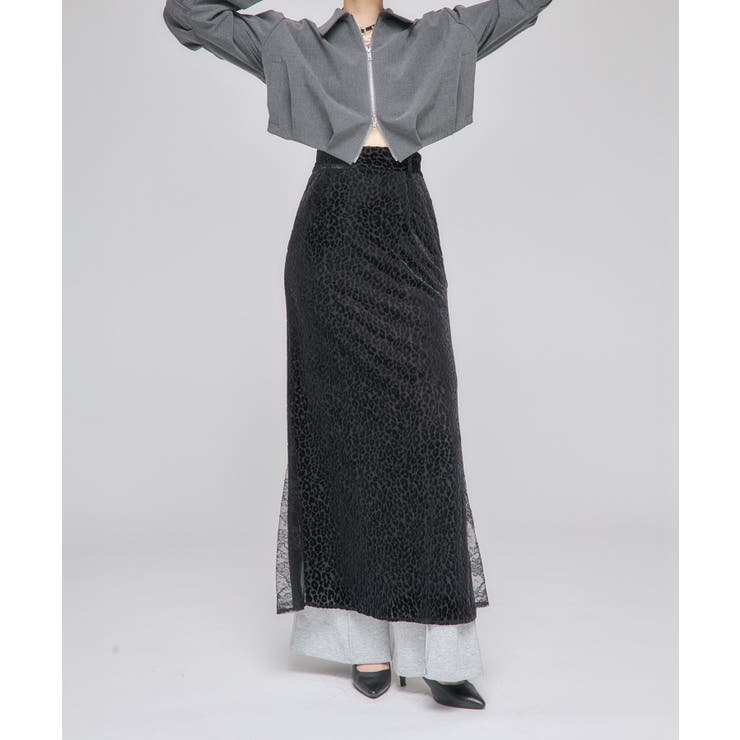 ブラック系 | A line Gore Skirt | Nora Lily