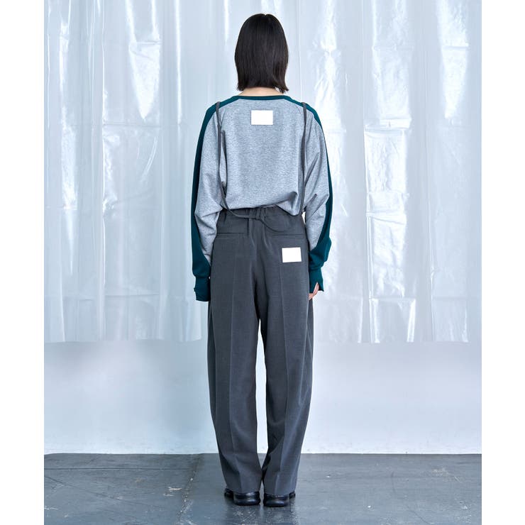 Switching Bi-Color Tuck Raglan Tee | Nora Lily | 詳細画像19 