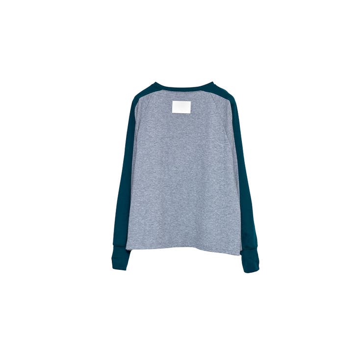 Switching Bi-Color Tuck Raglan Tee | Nora Lily | 詳細画像21 