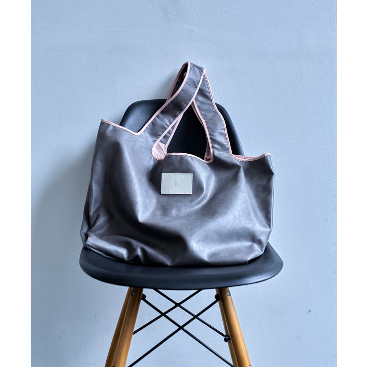 Smooth Fake Leather Combi Bag | Nora Lily | 詳細画像1 