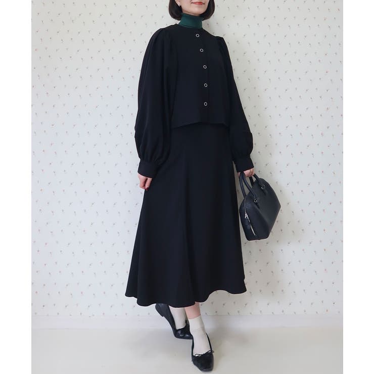 Button Up Puff Bolero Jacket | Nora Lily | 詳細画像11 