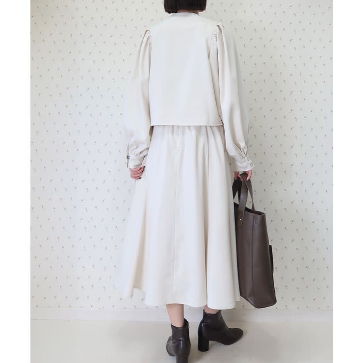 Button Up Puff Bolero Jacket | Nora Lily | 詳細画像4 