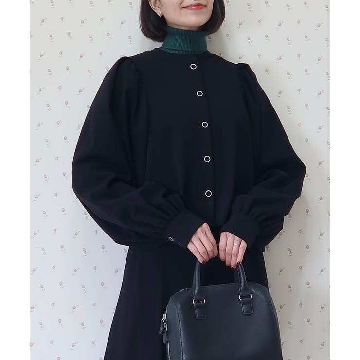 Button Up Puff Bolero Jacket | Nora Lily | 詳細画像5 