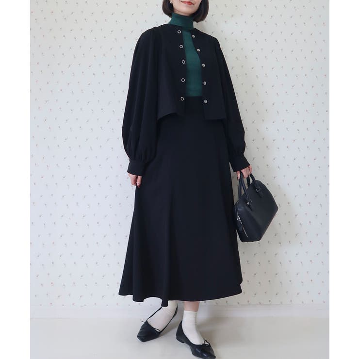 Button Up Puff Bolero Jacket | Nora Lily | 詳細画像6 