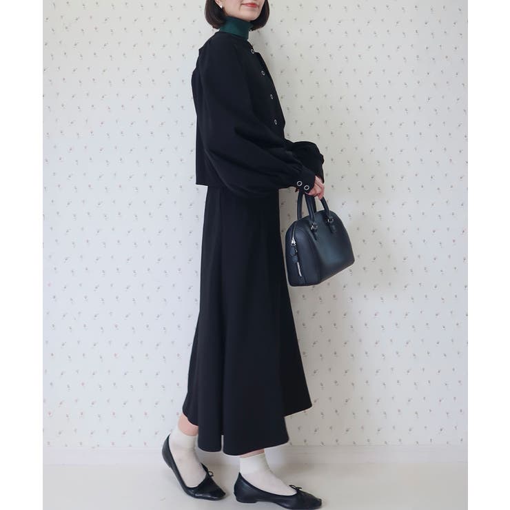 Button Up Puff Bolero Jacket | Nora Lily | 詳細画像7 