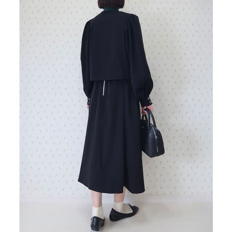 Button Up Puff Bolero Jacket | Nora Lily | 詳細画像8 