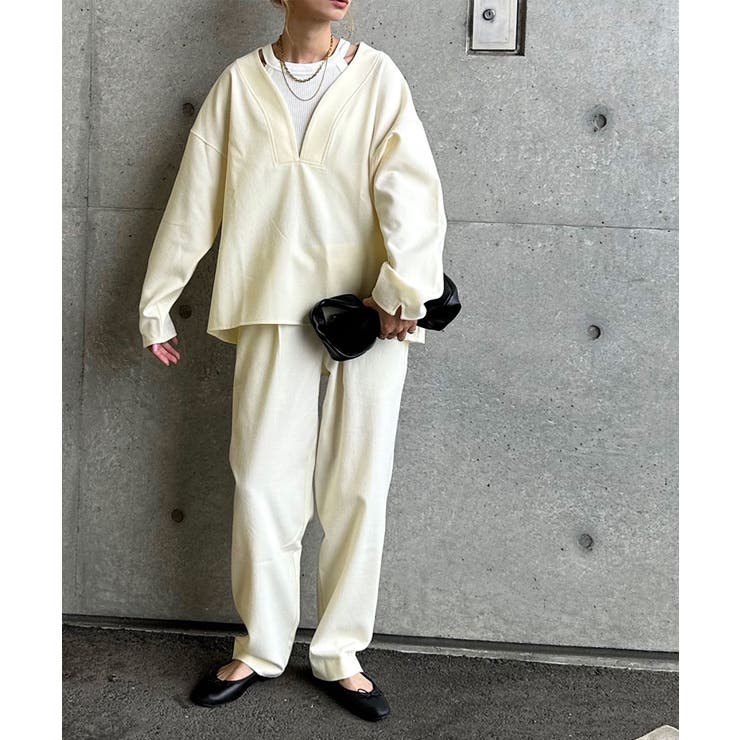 Double waist Compressed Pants | Nora Lily | 詳細画像9 