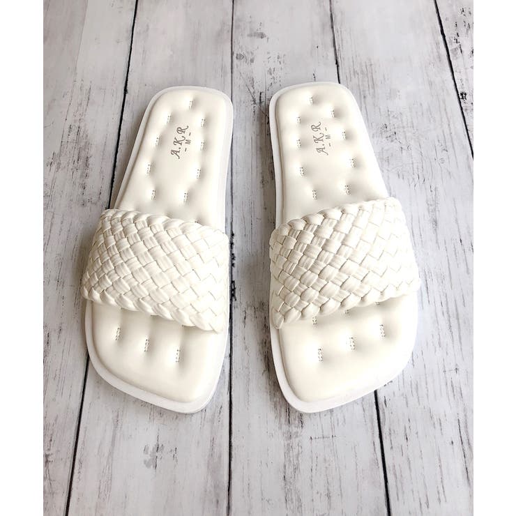 メッシュスクエアフラットサンダル | Noubel Voug Relax | 詳細画像2 