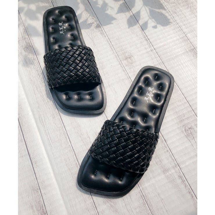 メッシュスクエアフラットサンダル | Noubel Voug Relax | 詳細画像3 