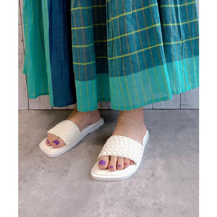 メッシュスクエアフラットサンダル | Noubel Voug Relax | 詳細画像8 