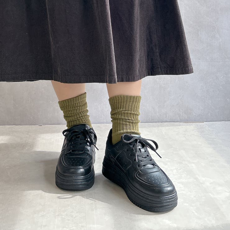 トレンド感アップ! ボリュームソール スタイリッシュスニーカー | Noubel Voug Relax | 詳細画像18 