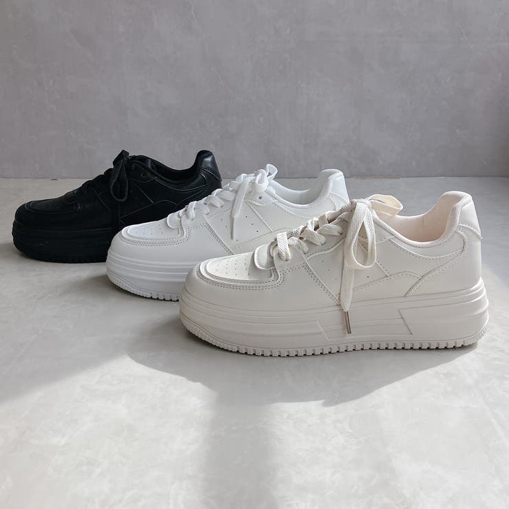 トレンド感アップ! ボリュームソール スタイリッシュスニーカー | Noubel Voug Relax | 詳細画像2 