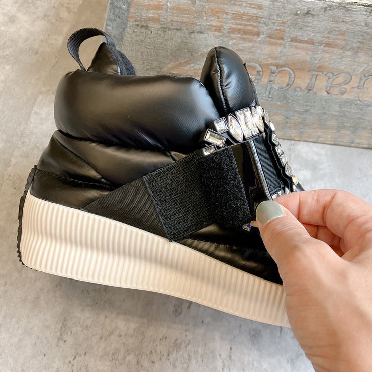 3WAY ビジューバックル もこもこボリューム 撥水スニーカー | Noubel Voug Relax | 詳細画像6 