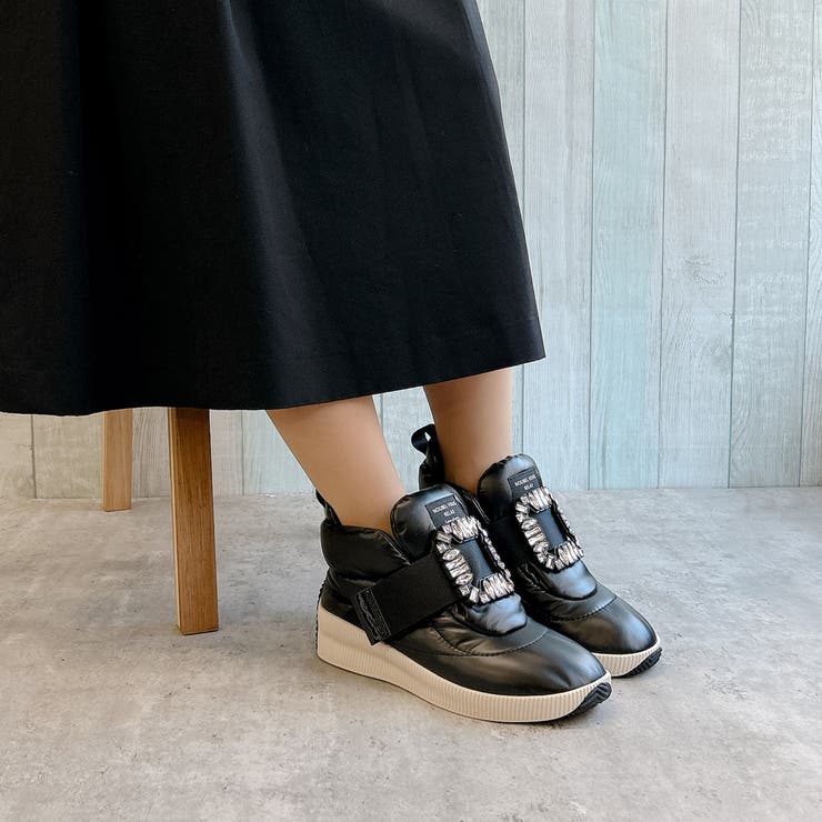 3WAY ビジューバックル もこもこボリューム 撥水スニーカー | Noubel Voug Relax | 詳細画像7 