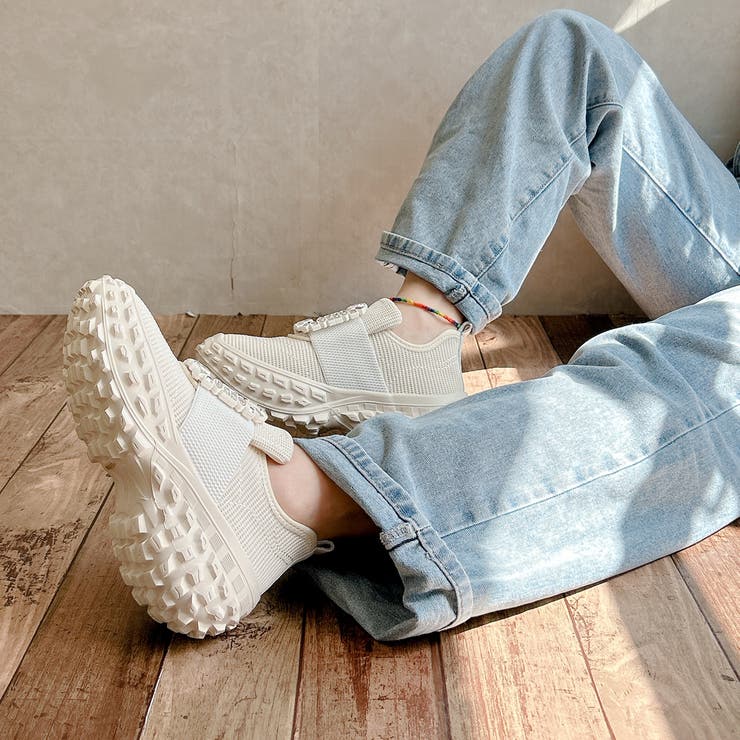 軽量ボリュームソールビジューバックルスニーカー | Noubel Voug Relax | 詳細画像27 