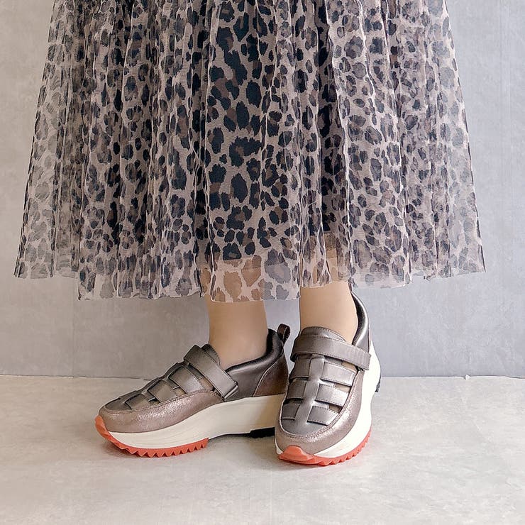 上品スニーカー グルカデザイン厚底 異素材コンビスニーカー | Noubel Voug Relax | 詳細画像6 