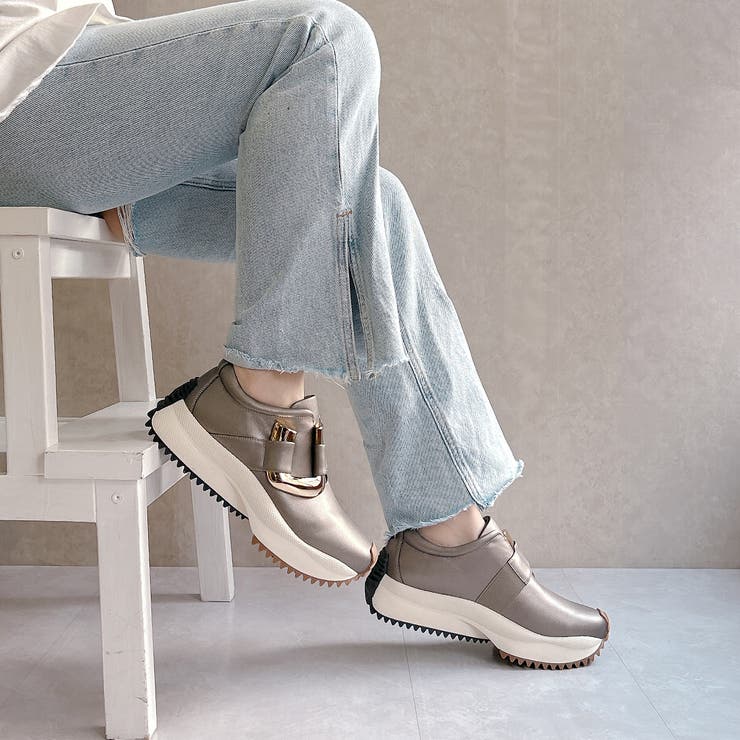 上品スニーカー メタルモチーフ 厚底スニーカー | Noubel Voug Relax | 詳細画像12 