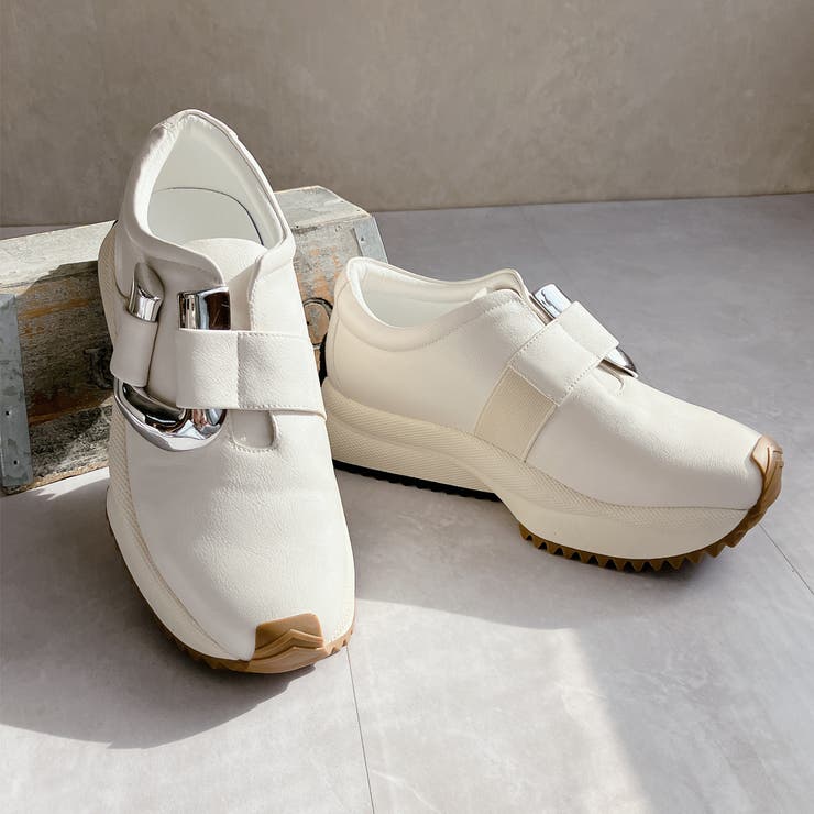 上品スニーカー メタルモチーフ 厚底スニーカー | Noubel Voug Relax | 詳細画像14 