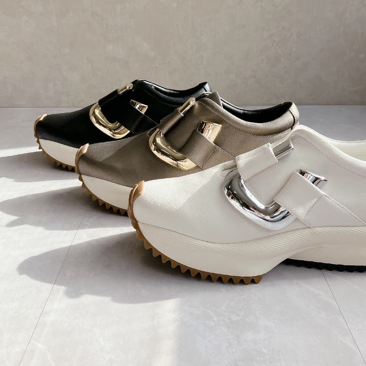 上品スニーカー メタルモチーフ 厚底スニーカー | Noubel Voug Relax | 詳細画像3 