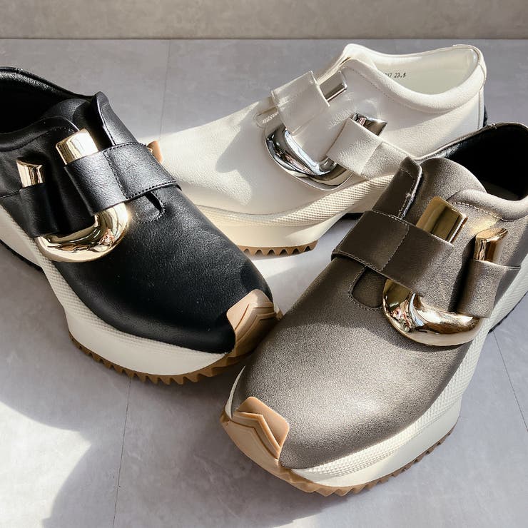 上品スニーカー メタルモチーフ 厚底スニーカー | Noubel Voug Relax | 詳細画像4 