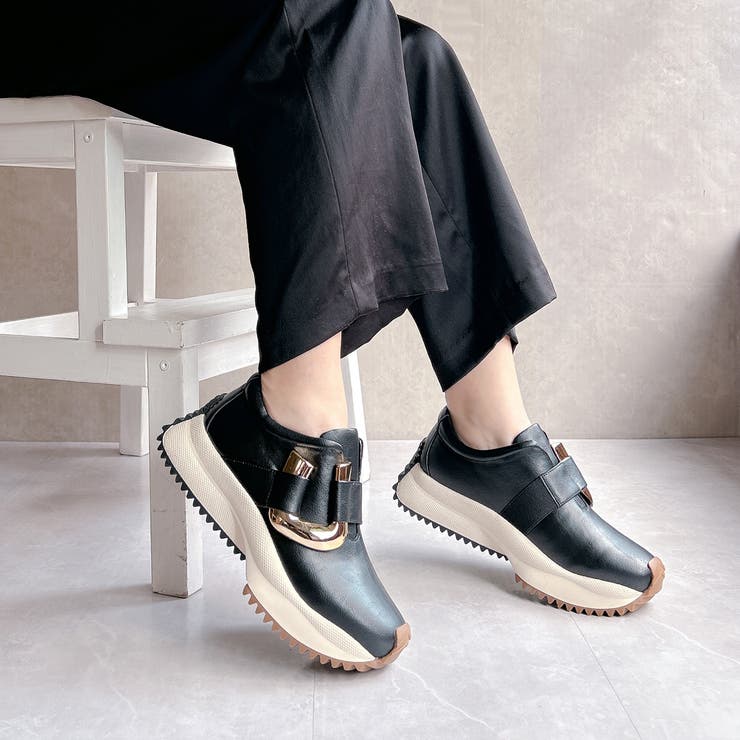 上品スニーカー メタルモチーフ 厚底スニーカー | Noubel Voug Relax | 詳細画像9 