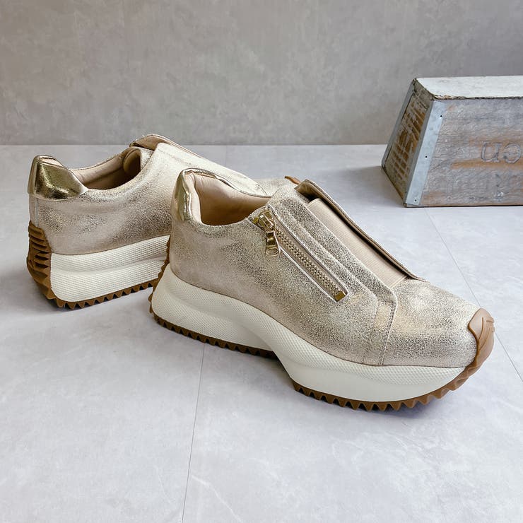 上品スニーカー サッと履ける 厚底 甲ゴムベルトスニーカー | Noubel Voug Relax | 詳細画像12 