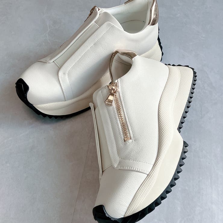 上品スニーカー サッと履ける 厚底 甲ゴムベルトスニーカー | Noubel Voug Relax | 詳細画像17 