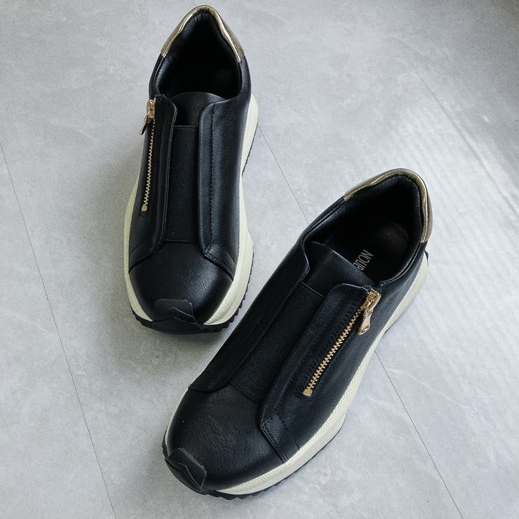 上品スニーカー サッと履ける 厚底 甲ゴムベルトスニーカー | Noubel Voug Relax | 詳細画像9 