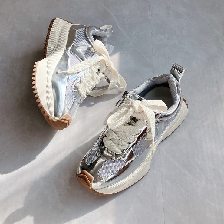 上品スニーカー サッと履ける 異素材厚底スニーカー | Noubel Voug Relax | 詳細画像15 