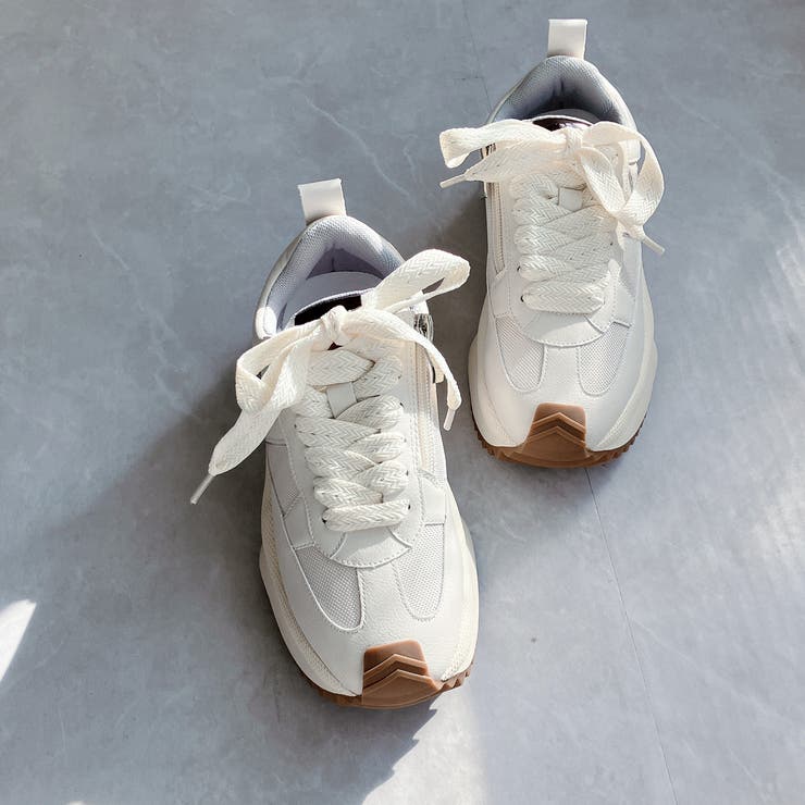 上品スニーカー サッと履ける 異素材厚底スニーカー | Noubel Voug Relax | 詳細画像21 