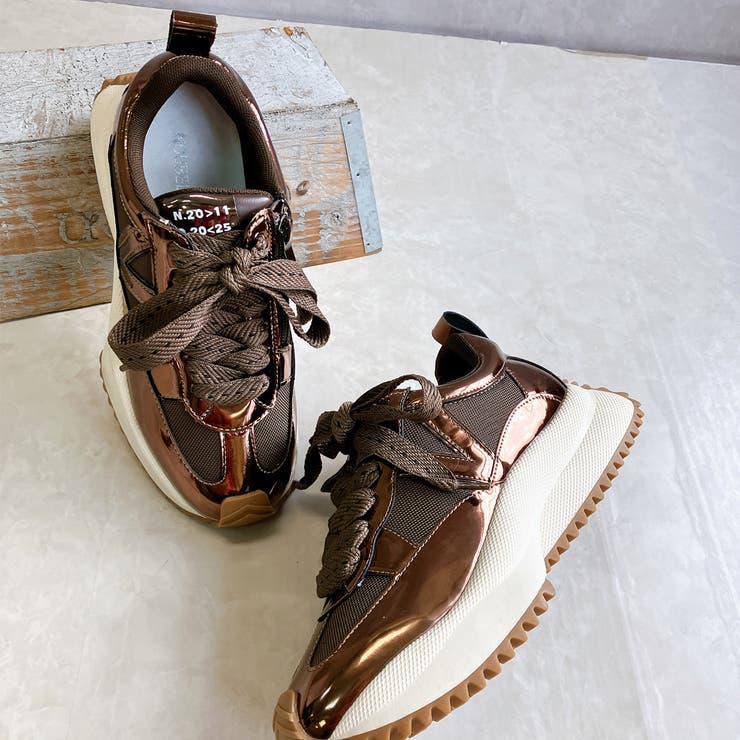 上品スニーカー サッと履ける 異素材厚底スニーカー | Noubel Voug Relax | 詳細画像3 