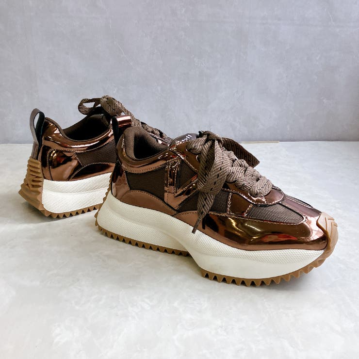 上品スニーカー サッと履ける 異素材厚底スニーカー | Noubel Voug Relax | 詳細画像4 