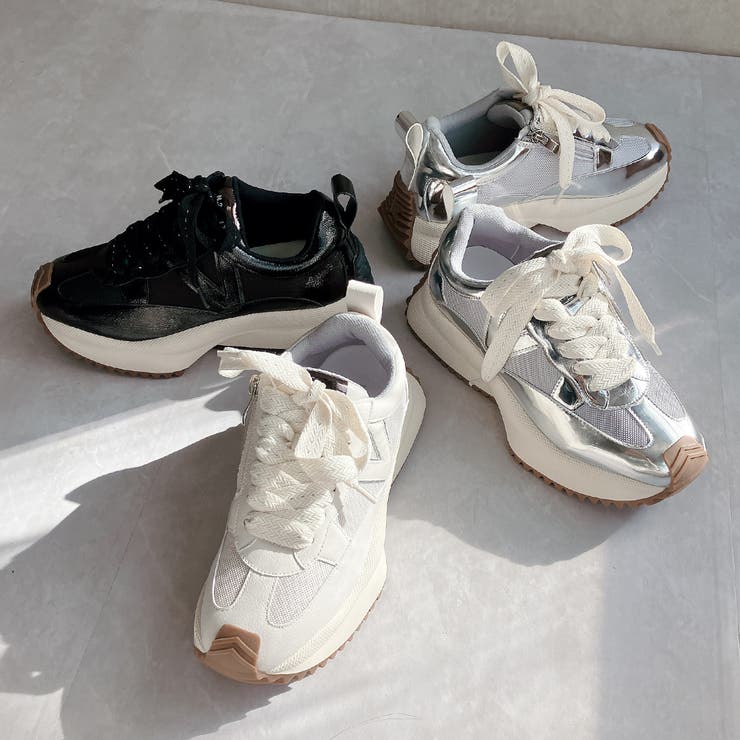 上品スニーカー サッと履ける 異素材厚底スニーカー | Noubel Voug Relax | 詳細画像26 