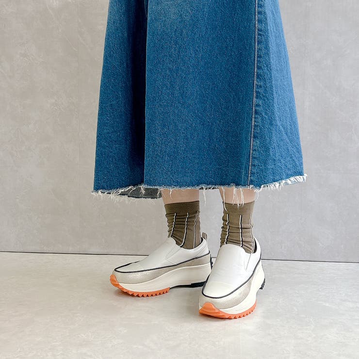 厚底 カジュアル スリッポン スニーカー | Noubel Voug Relax | 詳細画像53 