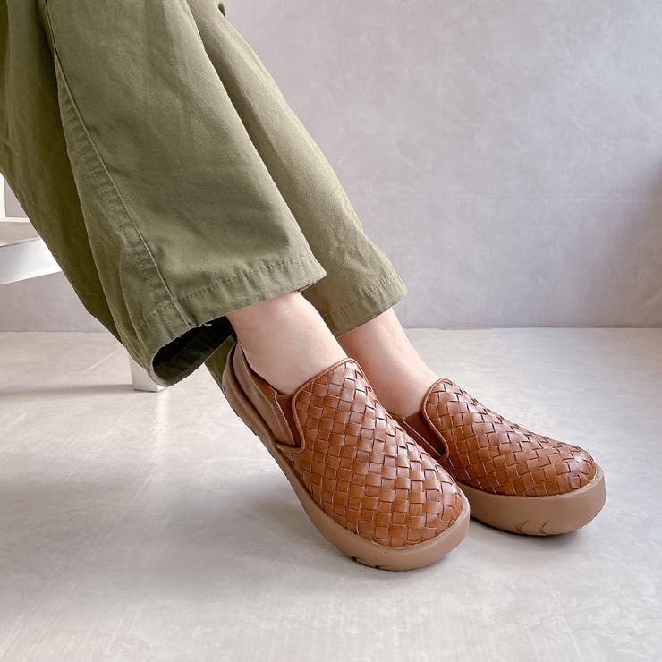 Rin Clover 厚底 編み込み スリッポンシューズ | Noubel Voug Relax | 詳細画像11 