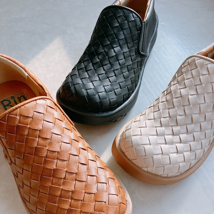 Rin Clover 厚底 編み込み スリッポンシューズ | Noubel Voug Relax | 詳細画像2 