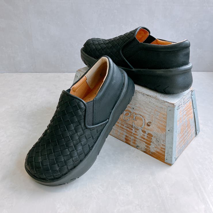 Rin Clover 厚底 編み込み スリッポンシューズ | Noubel Voug Relax | 詳細画像4 