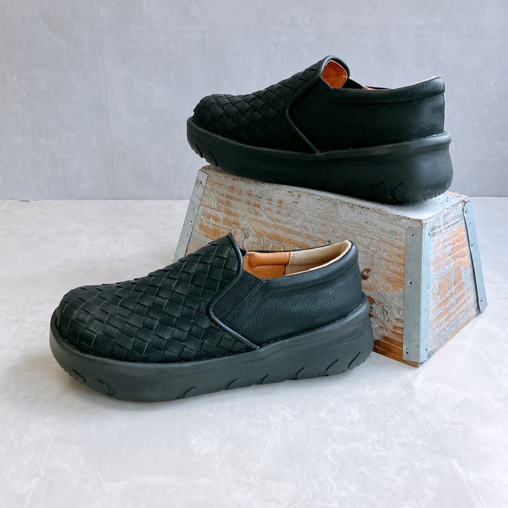 Rin Clover 厚底 編み込み スリッポンシューズ | Noubel Voug Relax | 詳細画像5 