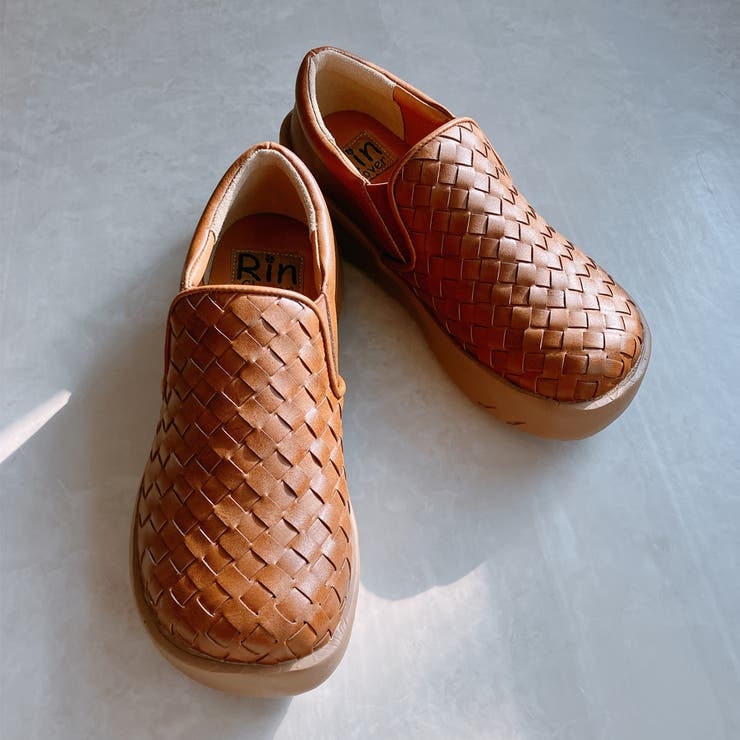 Rin Clover 厚底 編み込み スリッポンシューズ | Noubel Voug Relax | 詳細画像8 